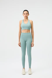High-Waist Leggings - Lake Blue