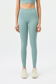 High-Waist Leggings - Lake Blue