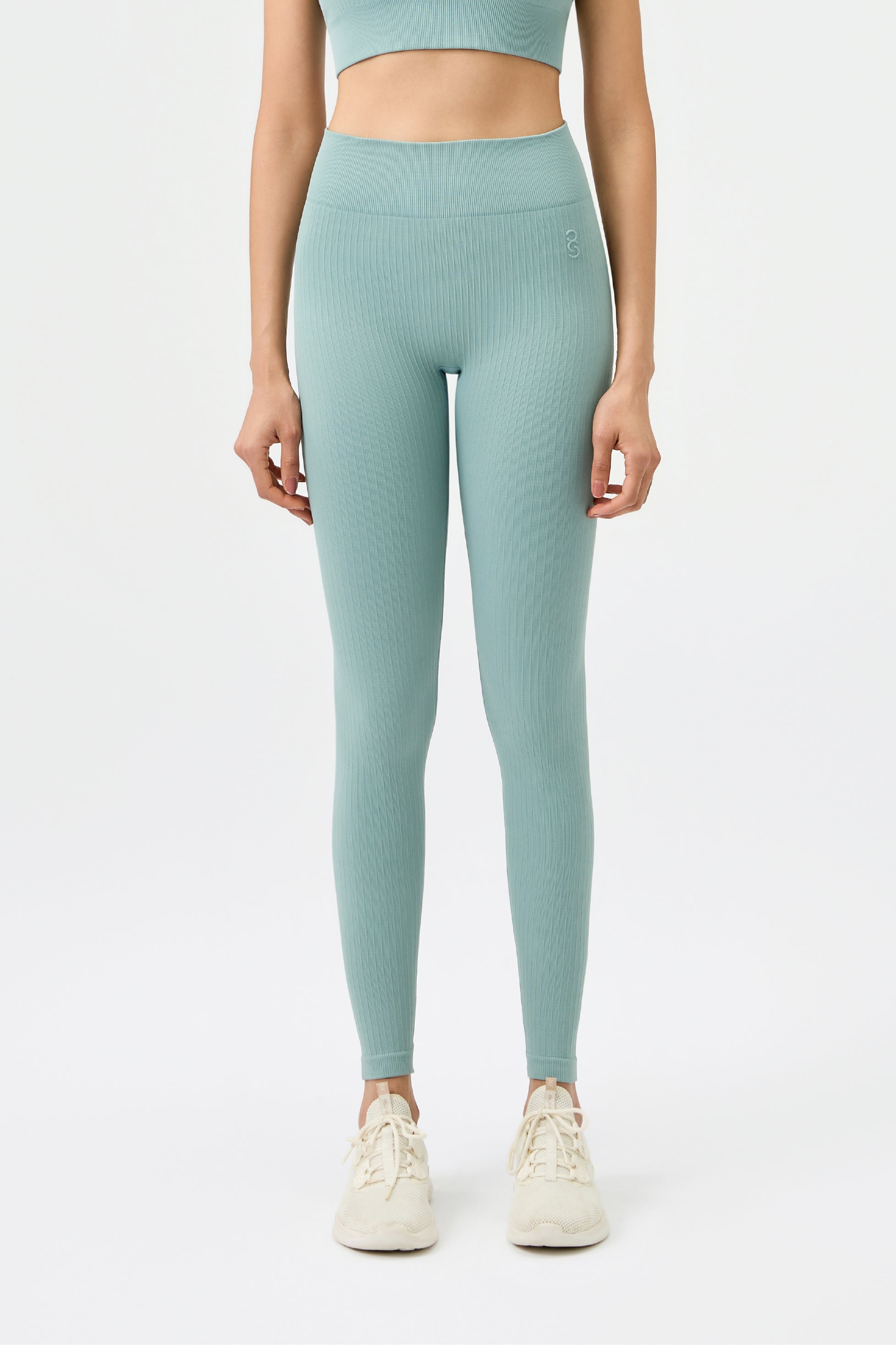 High-Waist Leggings - Lake Blue