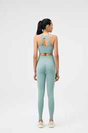 High-Waist Leggings - Lake Blue
