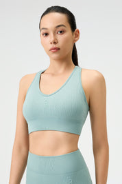 High-Waist Leggings - Lake Blue
