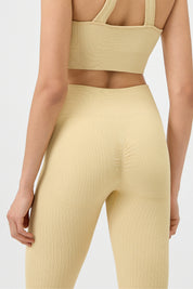 High-Waist Leggings - Butter Yellow