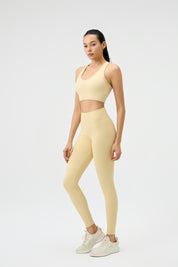 High-Waist Leggings - Butter Yellow