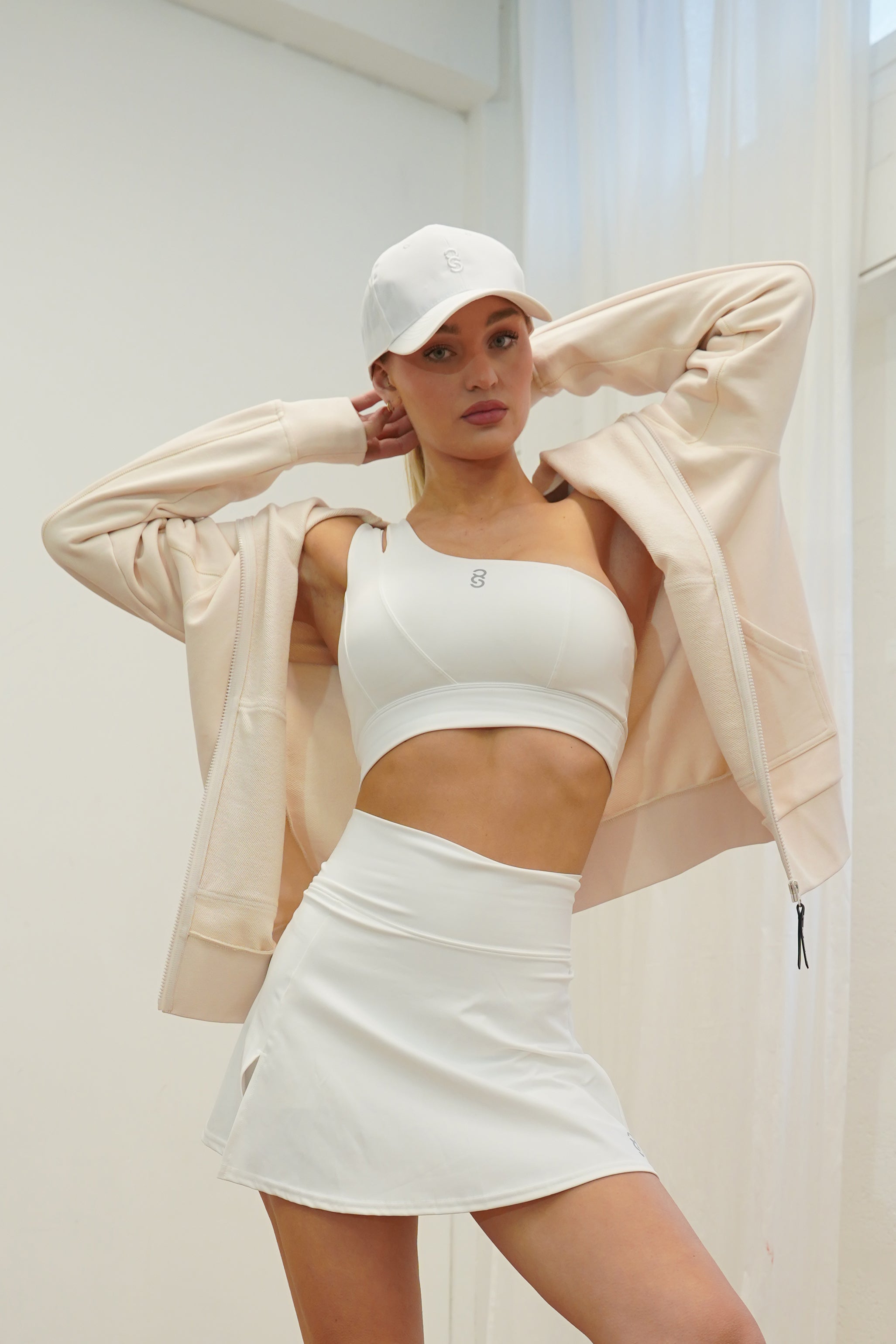 Asymmetrical Bra Top - White – Serene Code