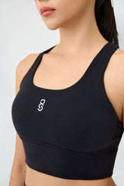 Crossflow Bra Top - Black