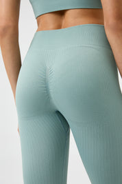 High-Waist Leggings - Lake Blue